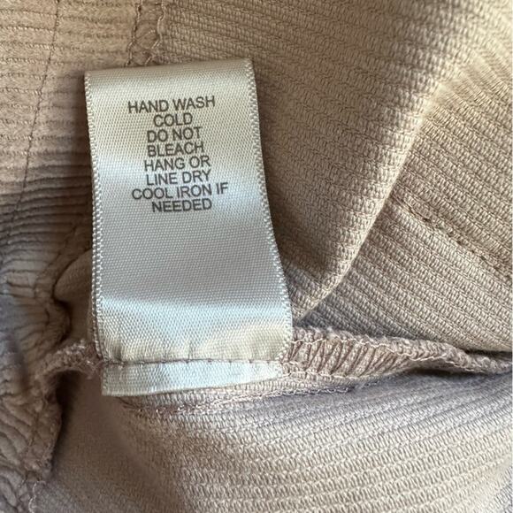 Charlotte Russe Beige Corduroy Button Front Patch Pickets Mini Skirt Medium NEW - Picture 8 of 10